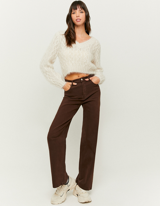 TALLY WEiJL, Weißer Soft Touch Pullover for Women