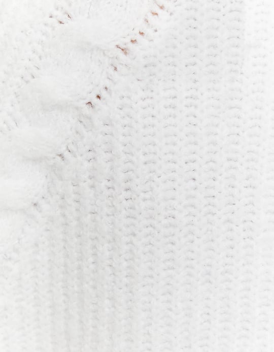 TALLY WEiJL, White Regular Fit Jumper for Women