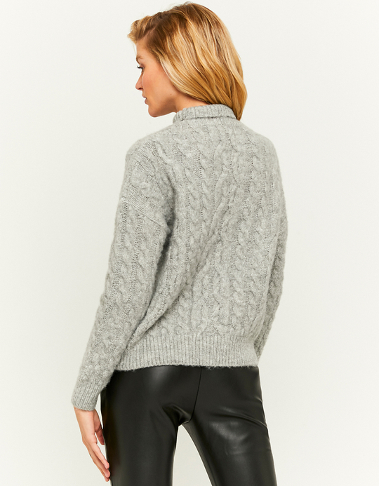 TALLY WEiJL, Grey Cable knit Jumper for Women