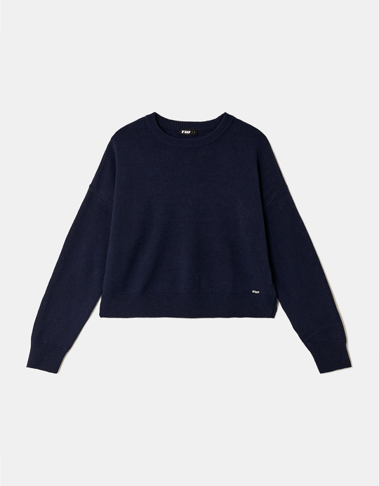 TALLY WEiJL, Pullover Basic Blu in Maglia for Women