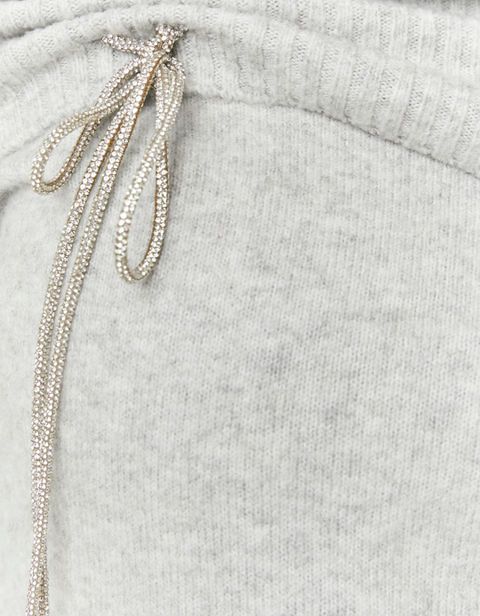TALLY WEiJL, Πλεκτό Πουλόβερ Off Shoulder Γκρι for Women