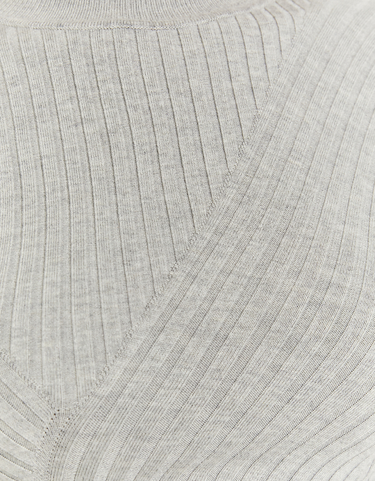 TALLY WEiJL, Graues Basic Rollkragen Stricktop  for Women