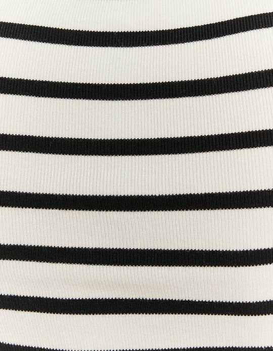 TALLY WEiJL, Striped Fitted Knitted Top for Women
