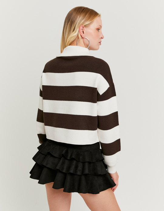 TALLY WEiJL, Weisses Pullover mit Streifen for Women