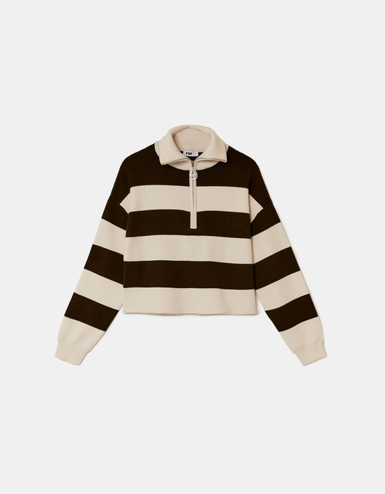 TALLY WEiJL, Weisses Pullover mit Streifen for Women