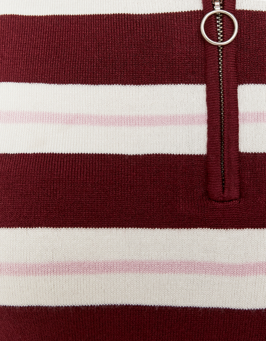 TALLY WEiJL, Burgundy Striped Jumper for Women