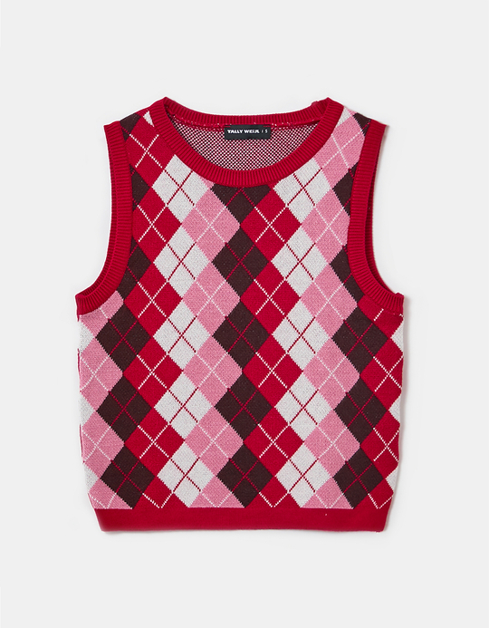 TALLY WEiJL, Kurzer karierter Pullover for Women