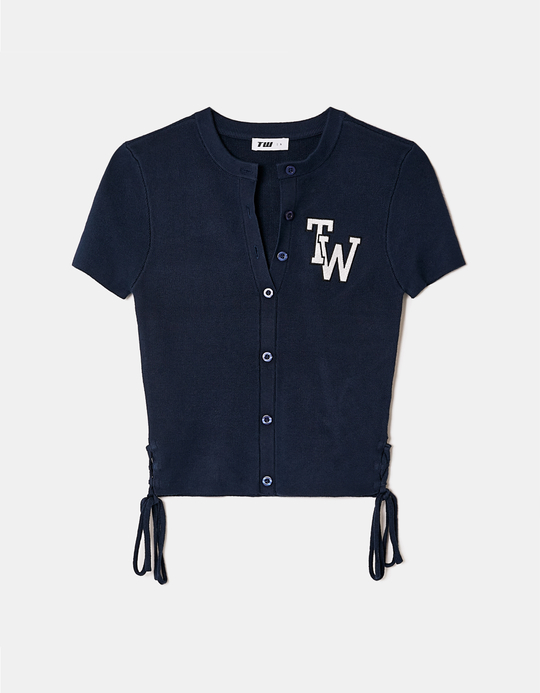 TALLY WEiJL, Cardigan Court en Maille Bleu for Women
