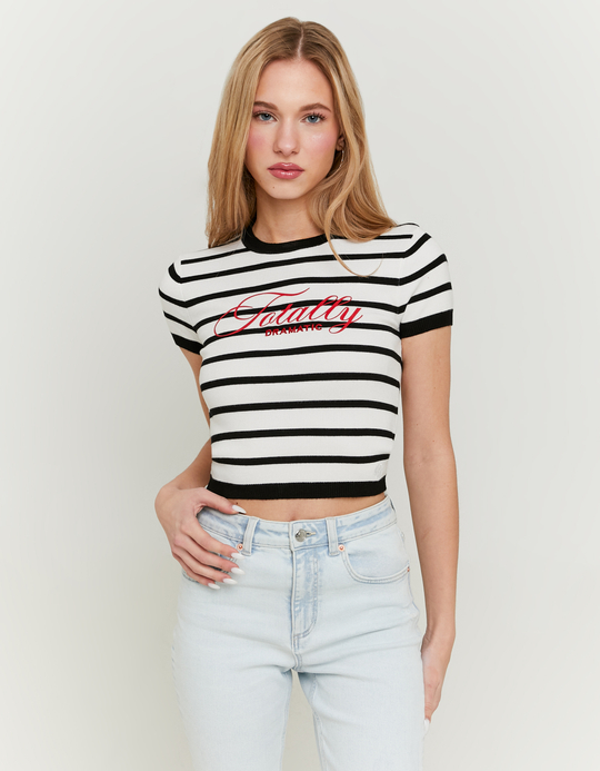 TALLY WEiJL, Striped Knitted Top for Women