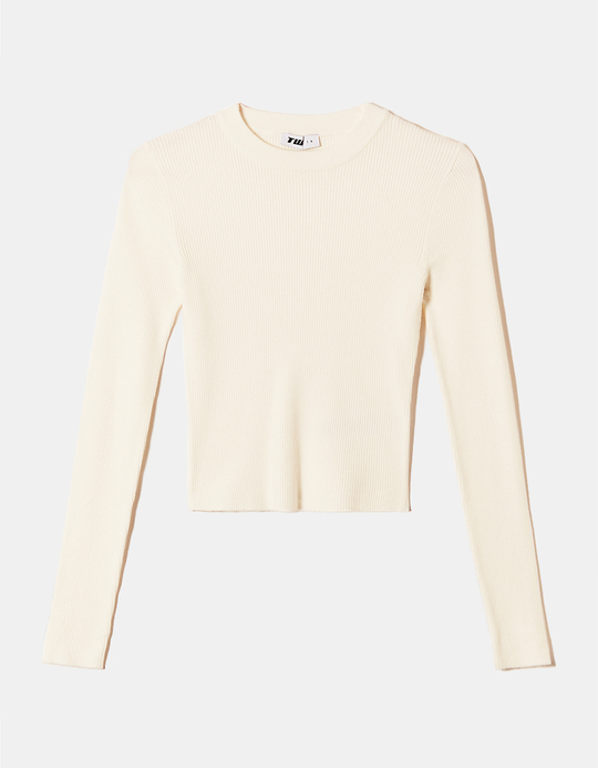 TALLY WEiJL, Weisser Cropped Pullover for Women