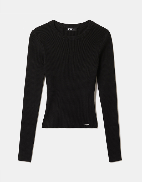 TALLY WEiJL, Schwarzer Strickpullover for Women