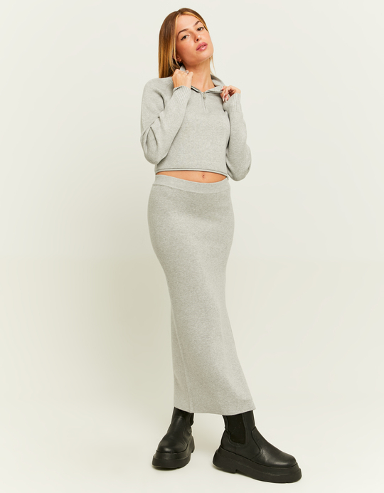 TALLY WEiJL, Grauer Cropped Pullover for Women