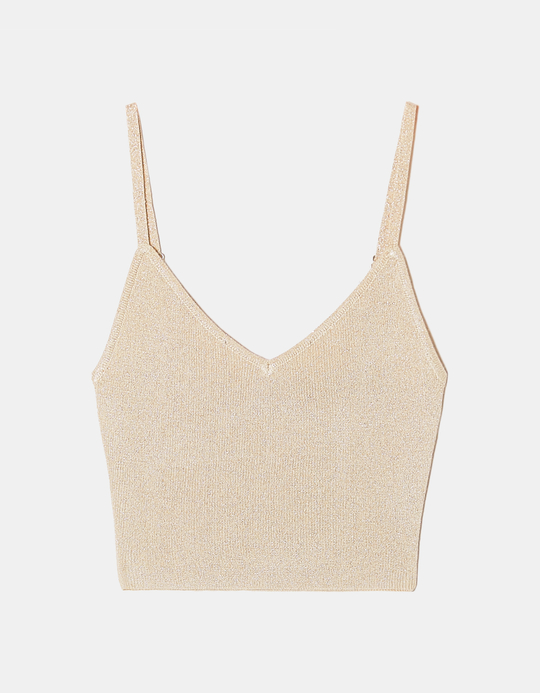 TALLY WEiJL, Beige Knitted Top for Women