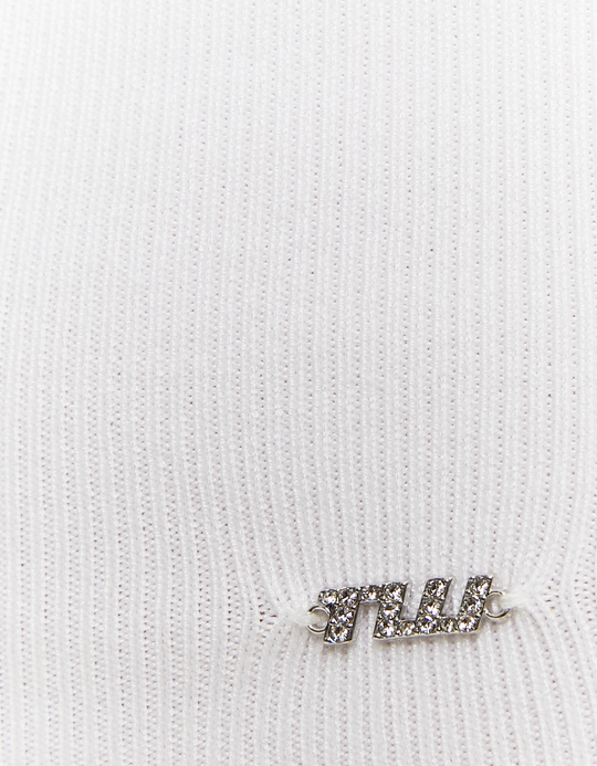 TALLY WEiJL, Top in maglia bianca for Women