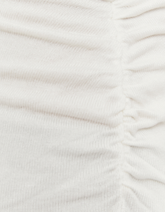 TALLY WEiJL, White Asymmetric Jumper for Women