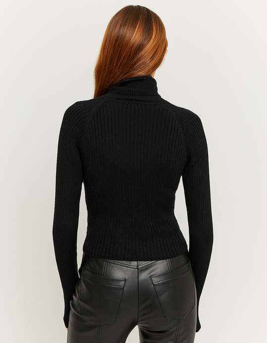 TALLY WEiJL, Maglione Dolcevita Aderente Nero for Women