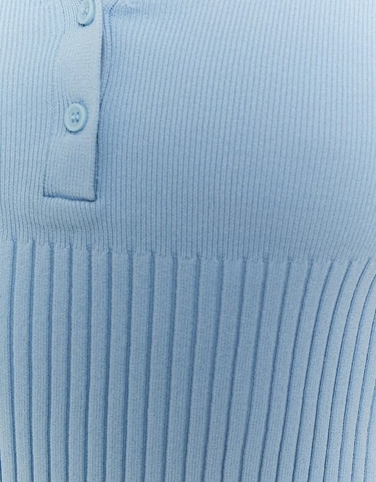 TALLY WEiJL, Blaues Top mit V-Ausschnitt for Women
