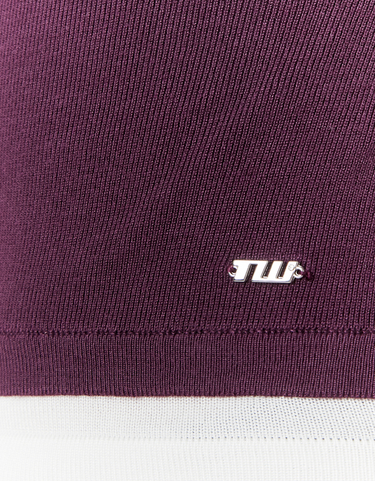 TALLY WEiJL, Purple Layered Knit Jumper for Women