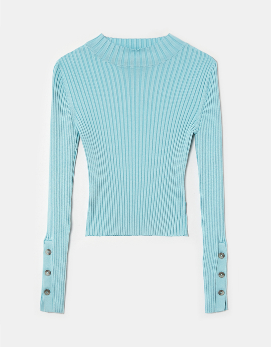 TALLY WEiJL, Pull Col Rond Bleu for Women