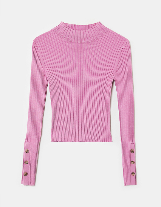 TALLY WEiJL, Pull Col Rond Rose for Women