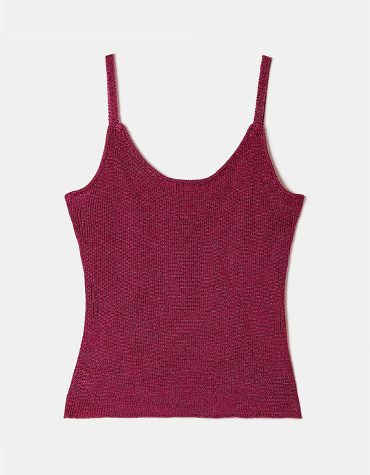 TALLY WEiJL, Pink Knit Tank Top for Women
