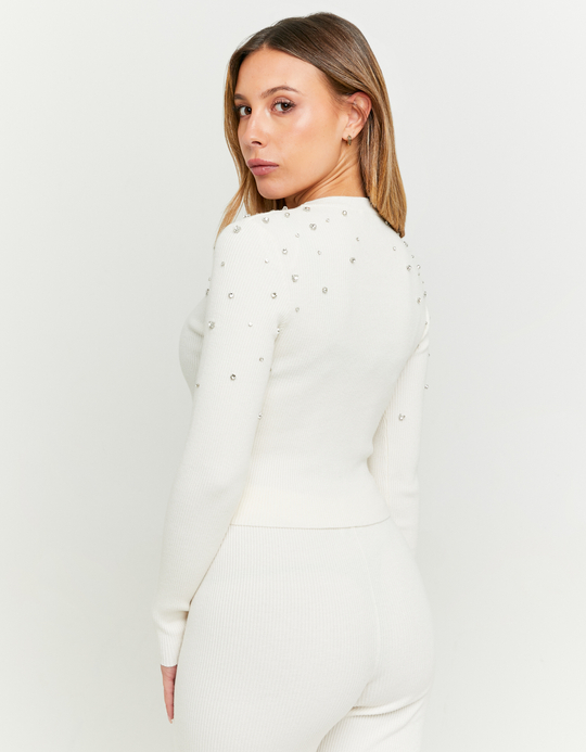 TALLY WEiJL, Beiger enganliegender Pullover for Women