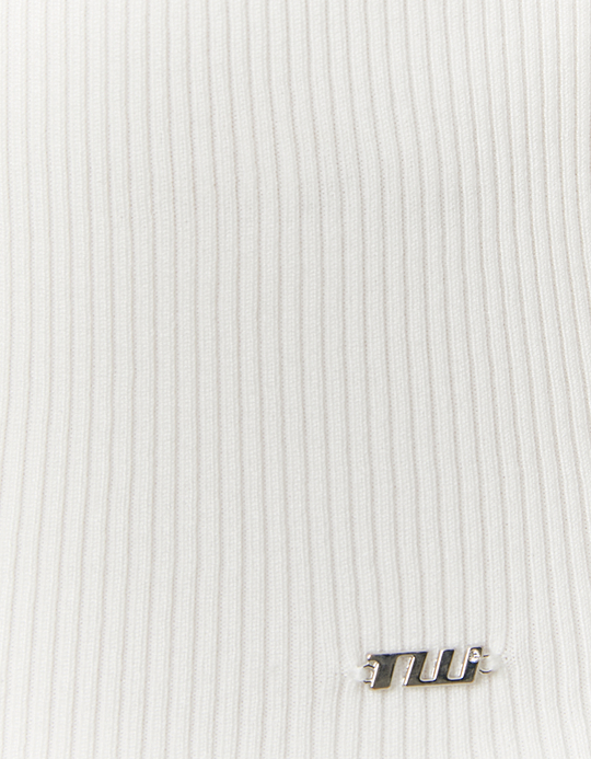 TALLY WEiJL, White Striped Knit Top for Women