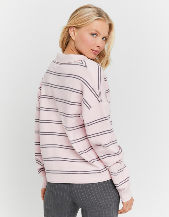 TALLY WEiJL, Pink Striped Knit Jumper for Women