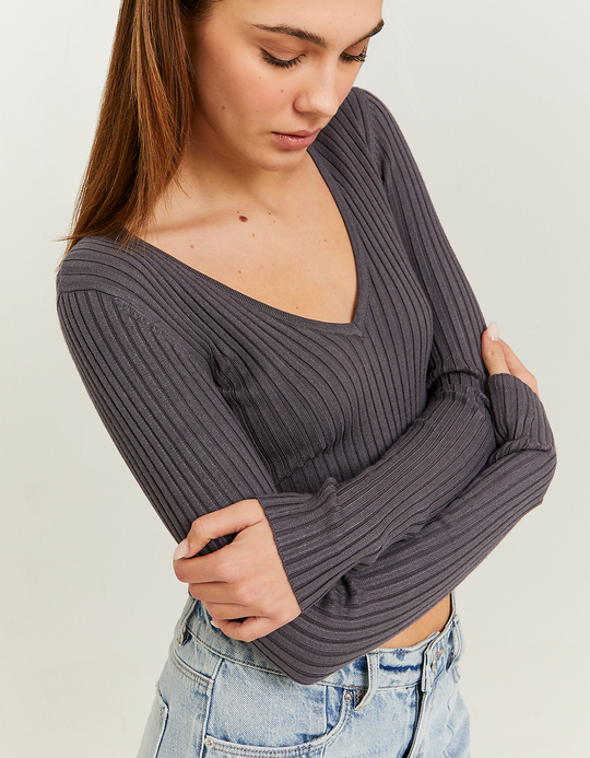 TALLY WEiJL, Pull court gris for Women