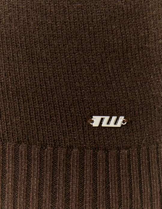 TALLY WEiJL, Brown Off Shoulder Jumper for Women