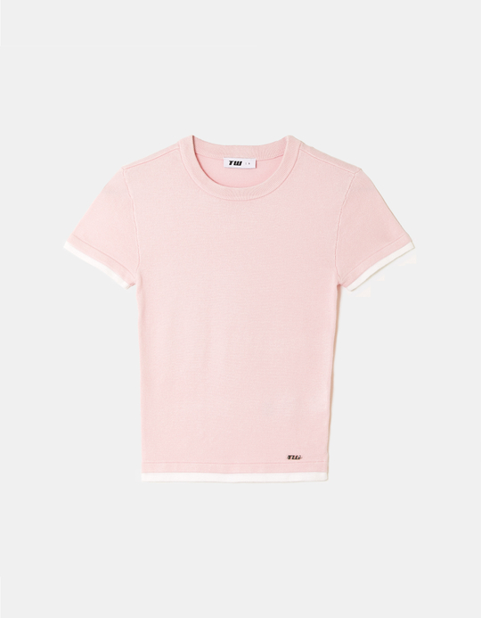 TALLY WEiJL, T-Shirt Court Rose for Women
