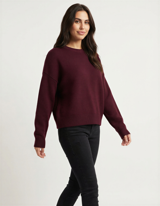 TALLY WEiJL, Burgundy Knitted Jumper for Women