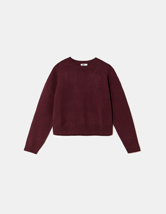 TALLY WEiJL, Burgundy Knitted Jumper for Women