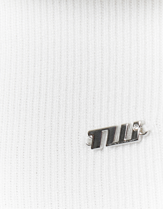 TALLY WEiJL, White Wrap Knit Jumper for Women