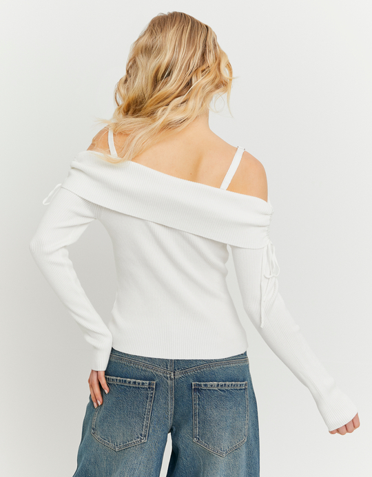TALLY WEiJL, White Jumper for Women