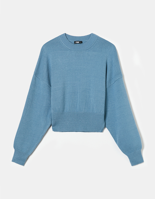 TALLY WEiJL, Blauer, lockerer Kurzpullover for Women