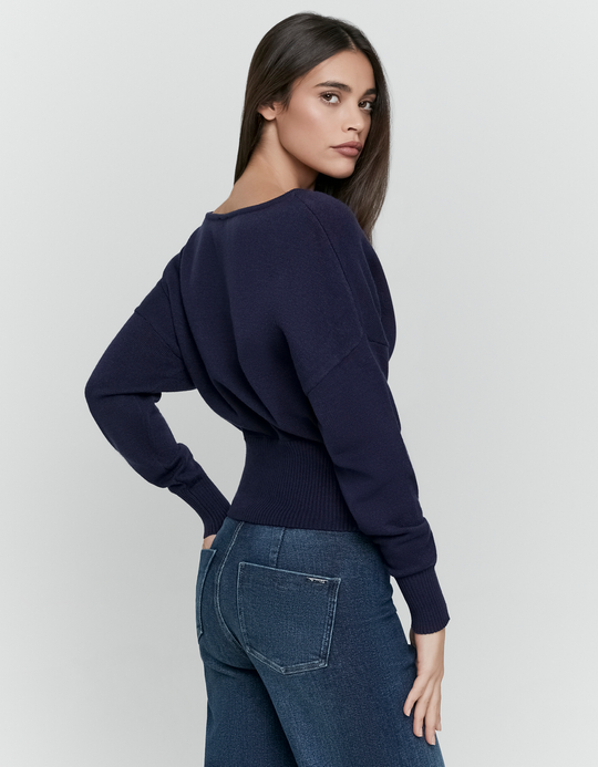 TALLY WEiJL, Blauer Basic Strickpullover for Women