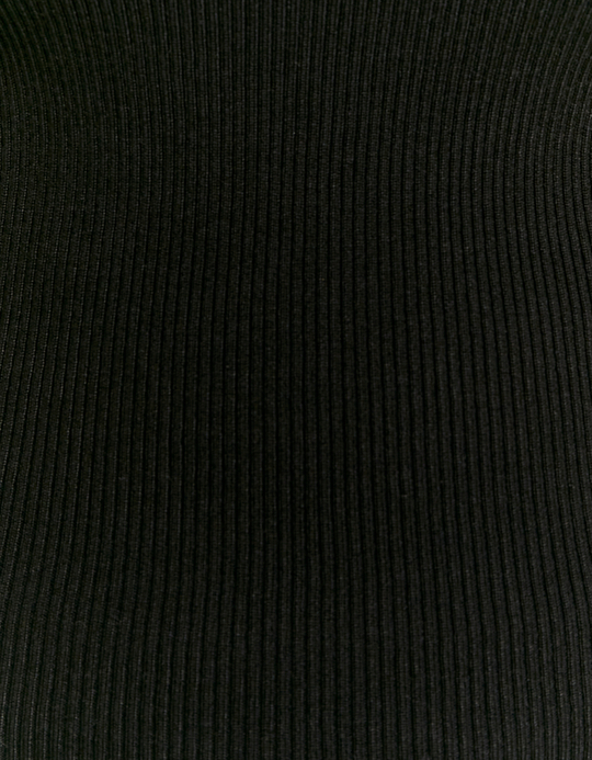 TALLY WEiJL, Black Knitted Jumper With Strass Chain for Women
