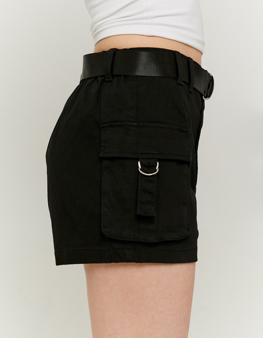 TALLY WEiJL, Short Cargo Noir Taille Haute for Women