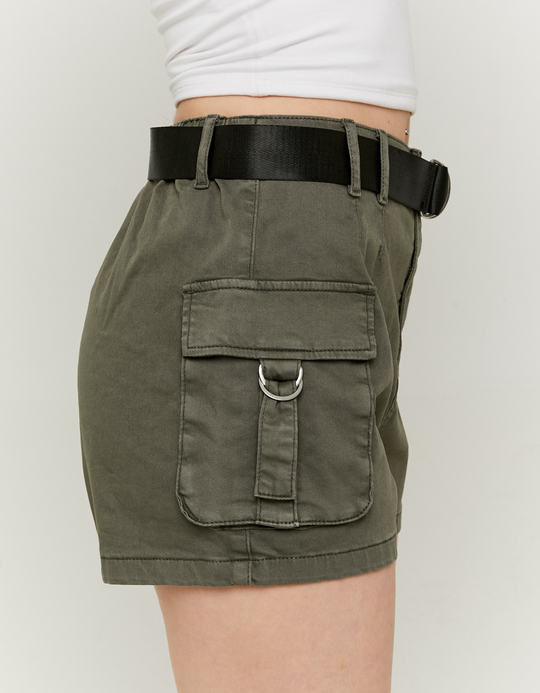 TALLY WEiJL, Short Cargo Kaki Taille Haute for Women