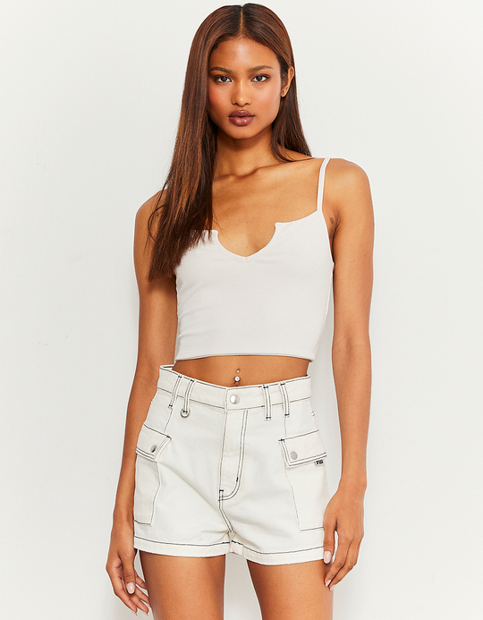 TALLY WEiJL, High Waist Mini Cargo Shorts for Women
