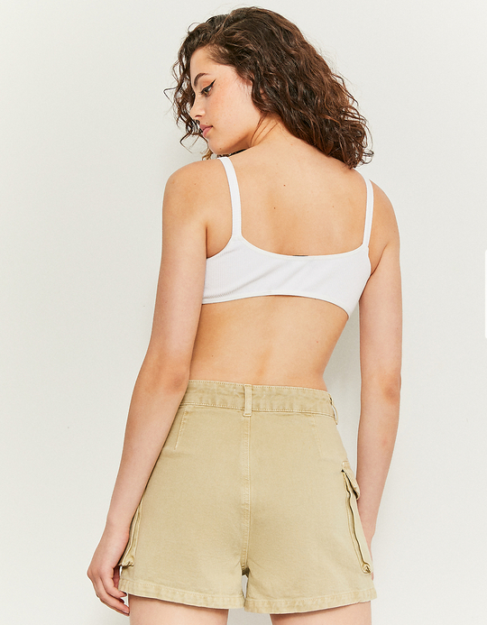 TALLY WEiJL, Green High Waist Cargo Shorts for Women