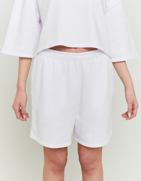 TALLY WEiJL, Weiße Bermuda-Sweatshorts for Women