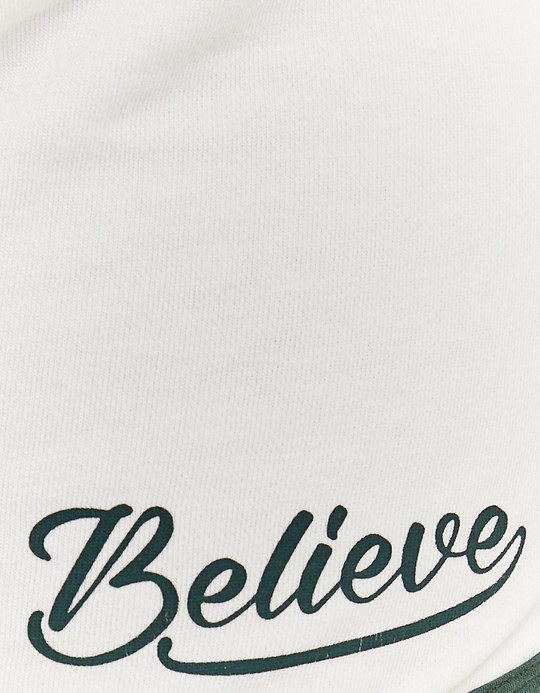 TALLY WEiJL, White Printed Sweat Shorts for Women