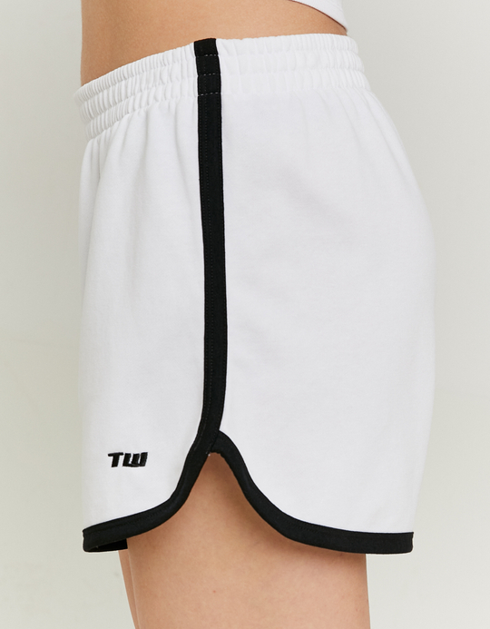 TALLY WEiJL, White Sporty Sweat Shorts for Women