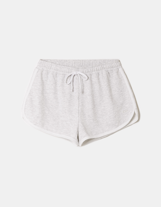 TALLY WEiJL, Grey Cotton Mini Shorts for Women