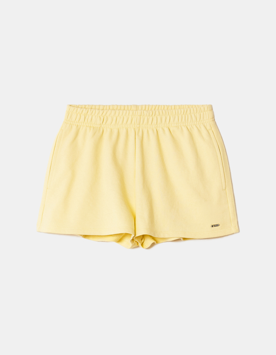 TALLY WEiJL, Mini Short Basic Jaune for Women