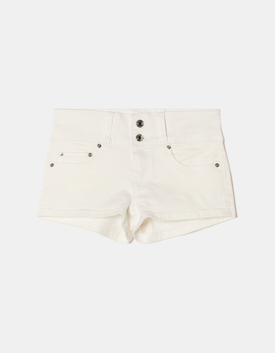 TALLY WEiJL, Pantaloncini a Vita Bassa Bianchi for Women