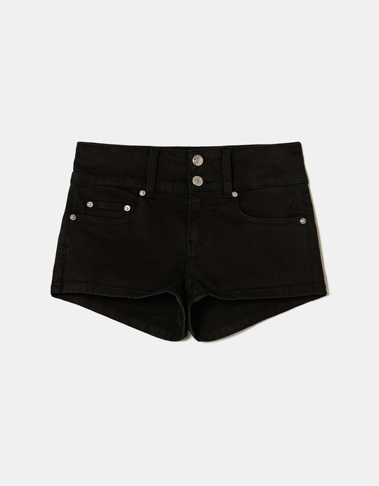 TALLY WEiJL, Schwarze Low Waist Shorts for Women