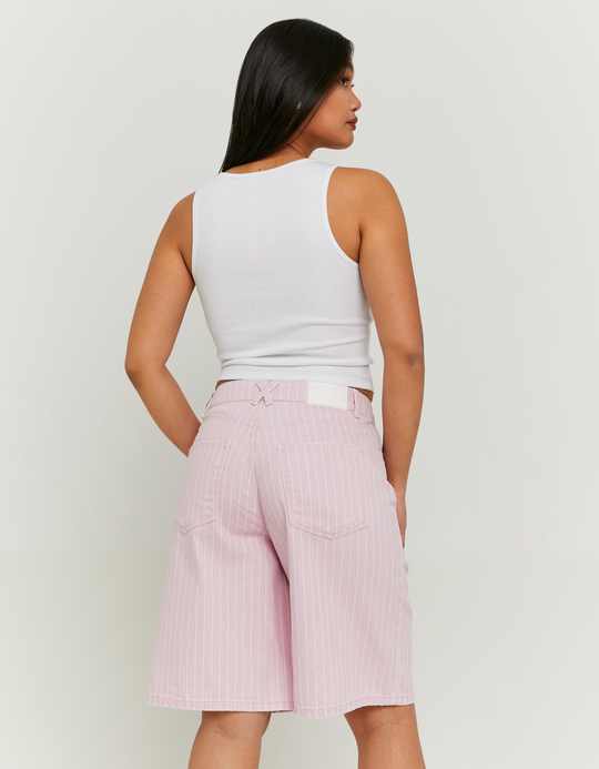TALLY WEiJL, Striped Bermuda Shorts Loose Fit for Women